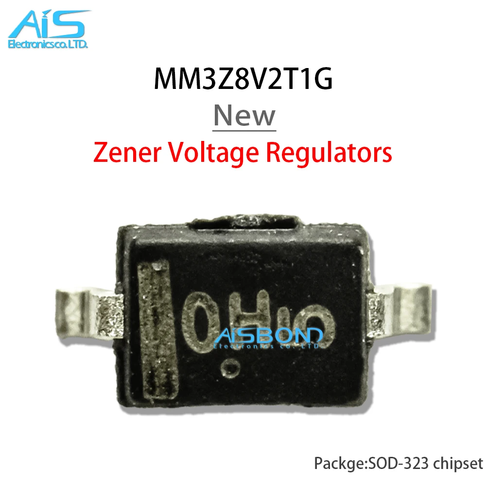 100Pcs/Lot New MM3Z8V2T1G Marking OH SOD323 8.2V 300mW Zener Voltage Regulators Diode