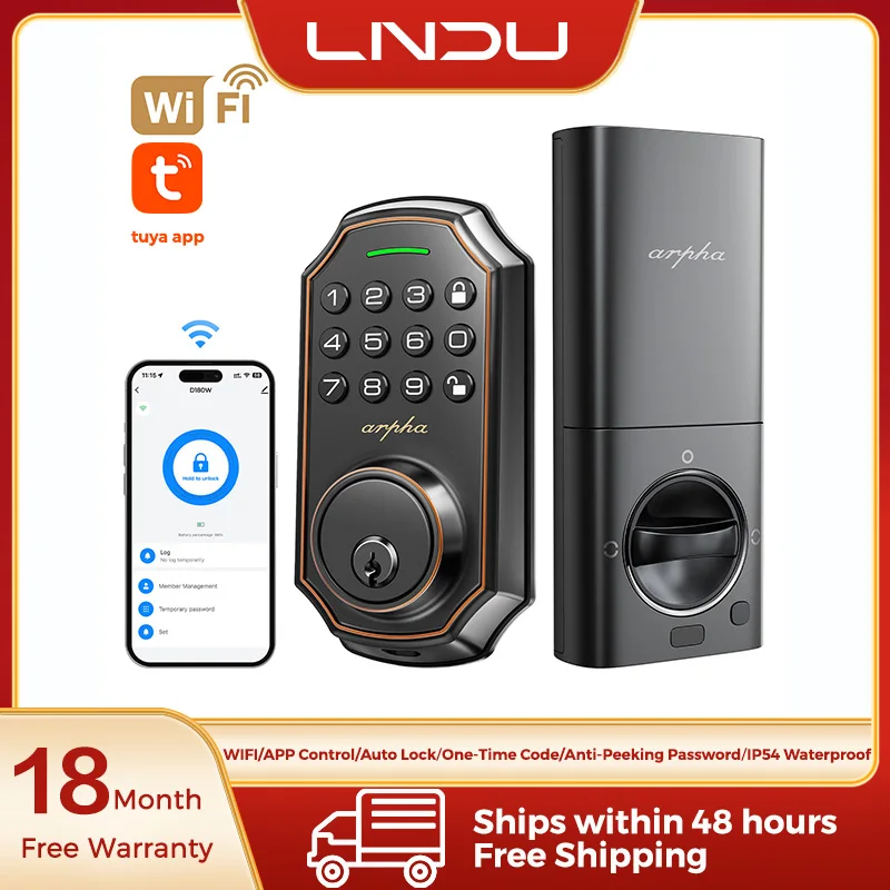 arpha-smart-lock-wifi-keyless-entry-keypad-door-lock-app-remote-control-electrionic-lock-home-security-lock-easy-install