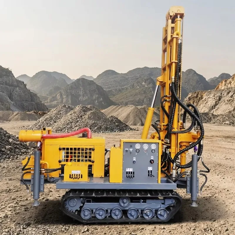 Full Hydraulic Diesel-Powered Water Well Drilling Rig with Auto Lift Rotation Function Max.800m Depth High Productivity