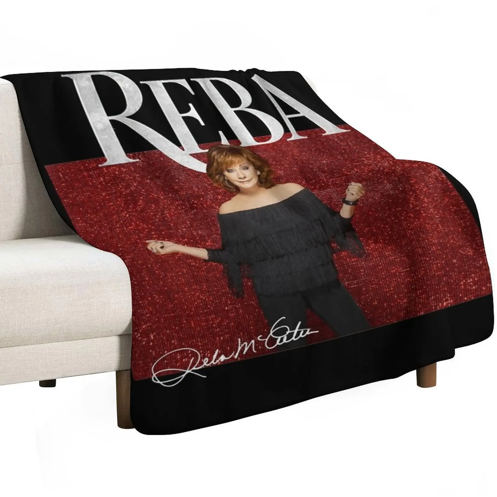 Reba Live in Concert 2022 with Signature Classic T-Shirt.png Throw Blanket manga Stuffeds halloween Soft Big Blankets 2