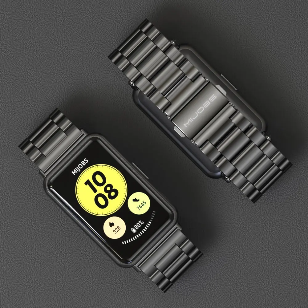 حزام معدني لساعة Huawei Watch Fit Strap Accessories سوار ذكي لساعة Huawei Watch Fit New Band Correa لساعة Huawei Watch Band