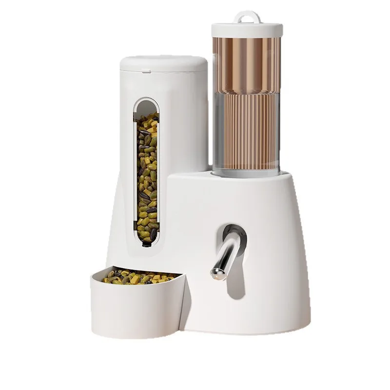 Automatischer Wasserspender für Hamster, Meerschweinchen-Zubehör, Wasserkocher, Futternapf, 2-in-1, spezieller Anti-Toppling-Hamster-Haustierbedarf