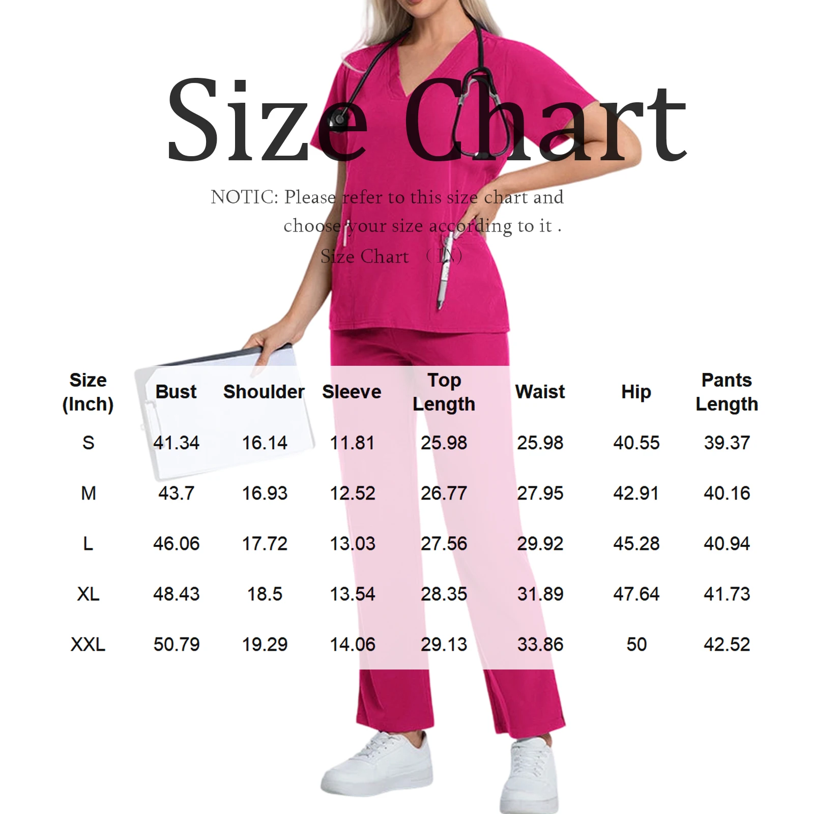 Vrouwen verpleegster scrubset V-hals korte mouw meerkleurige zak medisch uniform comfortabele gezondheidszorg professionele outfit