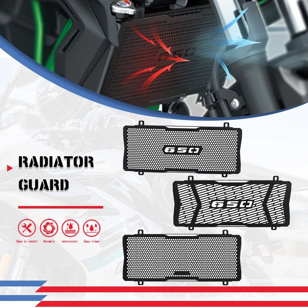 For KAWASAKI Ninja 650 Ninja650 Z 650 Z650RS Z650 2025 2026 Motorcycle Accessories Radiator Guard Grille Cooling Cover Protector - view 3