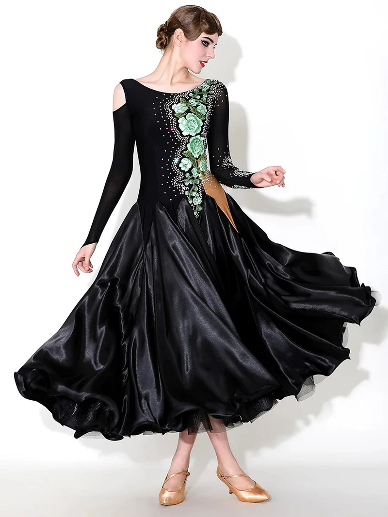Abiti da ballo da sala standard Abiti da ballo da competizione per sala da ballo da donna Spettacolo teatrale Abito da ballo da sala valzer