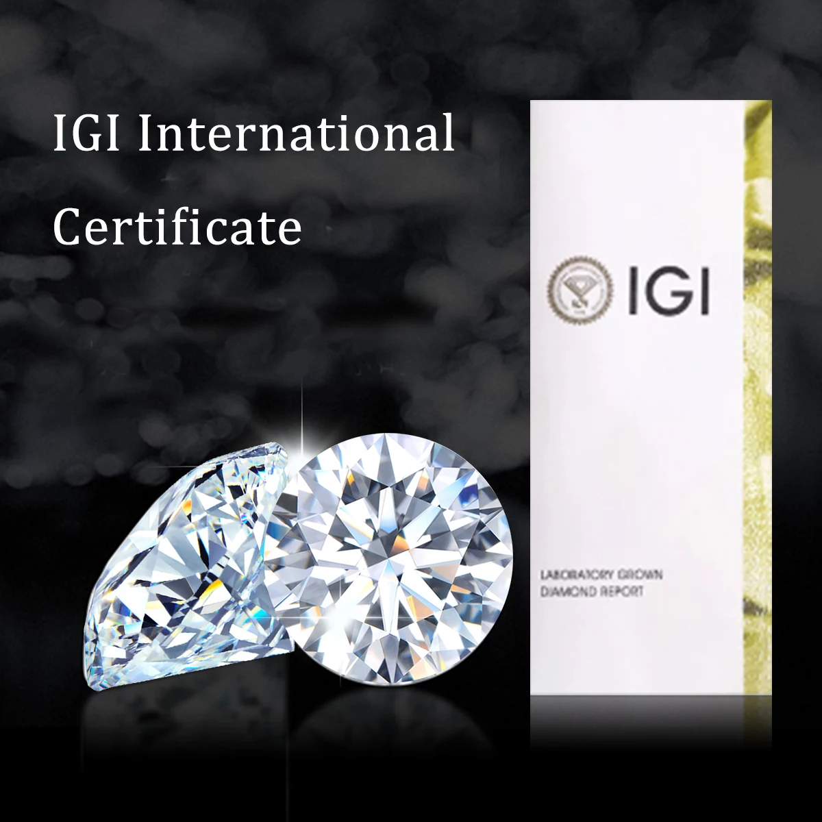 HPHT 100% opravdový 1ct CVD diamant gemstones igi volné diamanty s IGI certifikát kolo briliant krájet 3ex drahokamy velkoobchod