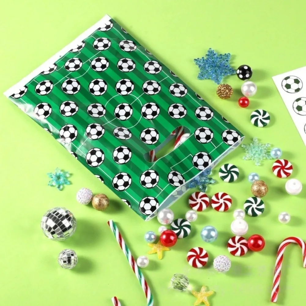 10-50 قطعة 16X25cm كرة القدم موضوع حفلة هدية حمل حقيبة للمدرسة الرياضة كرة القدم لعبة كرنفال وجبات خفيفة الحلوى الحلوى شنطة هدايا #6