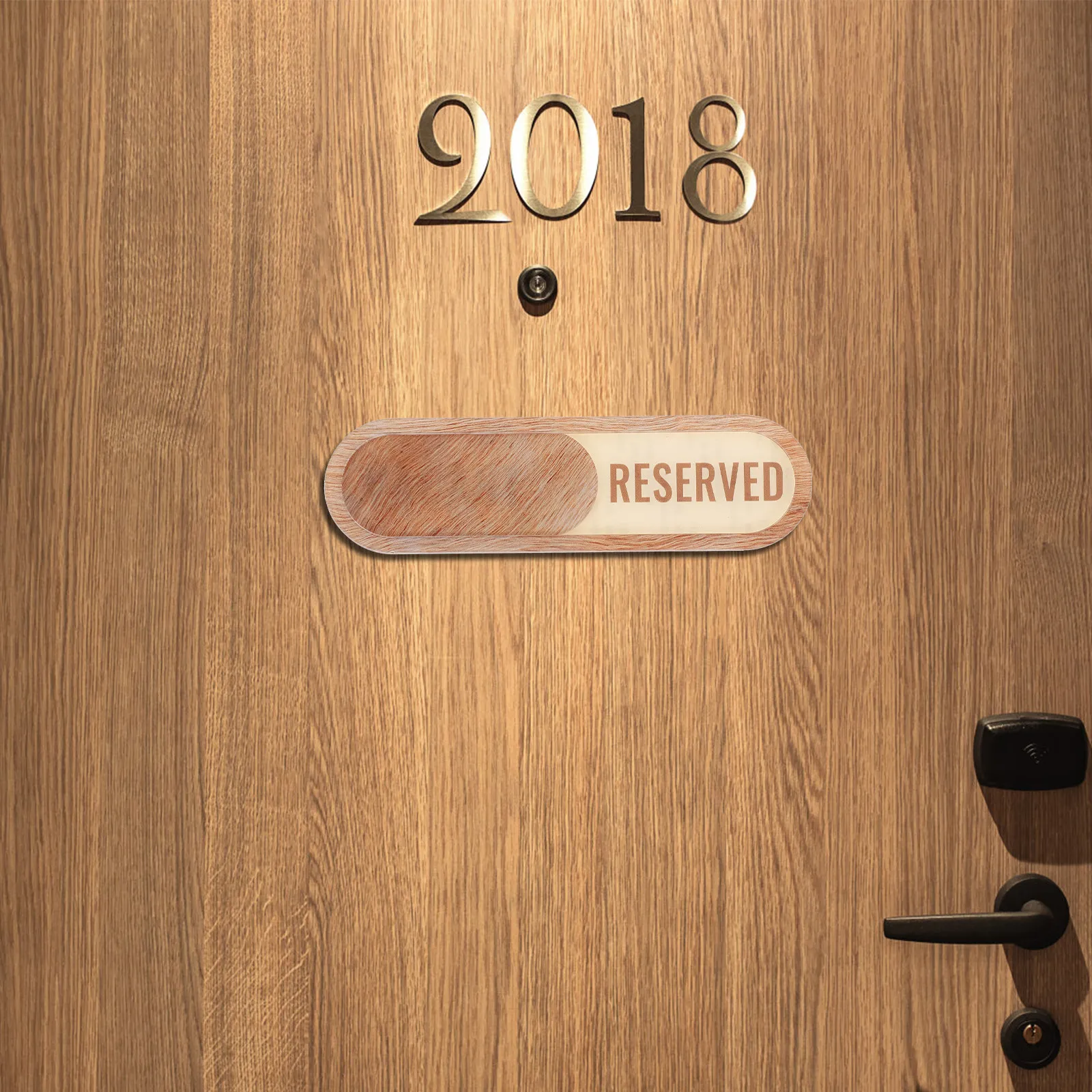 

Acrylic Vacant Reserved Sign Slider Privacy Door Indicator Sign for Office Conference Room Restaurant Meeting Restroom