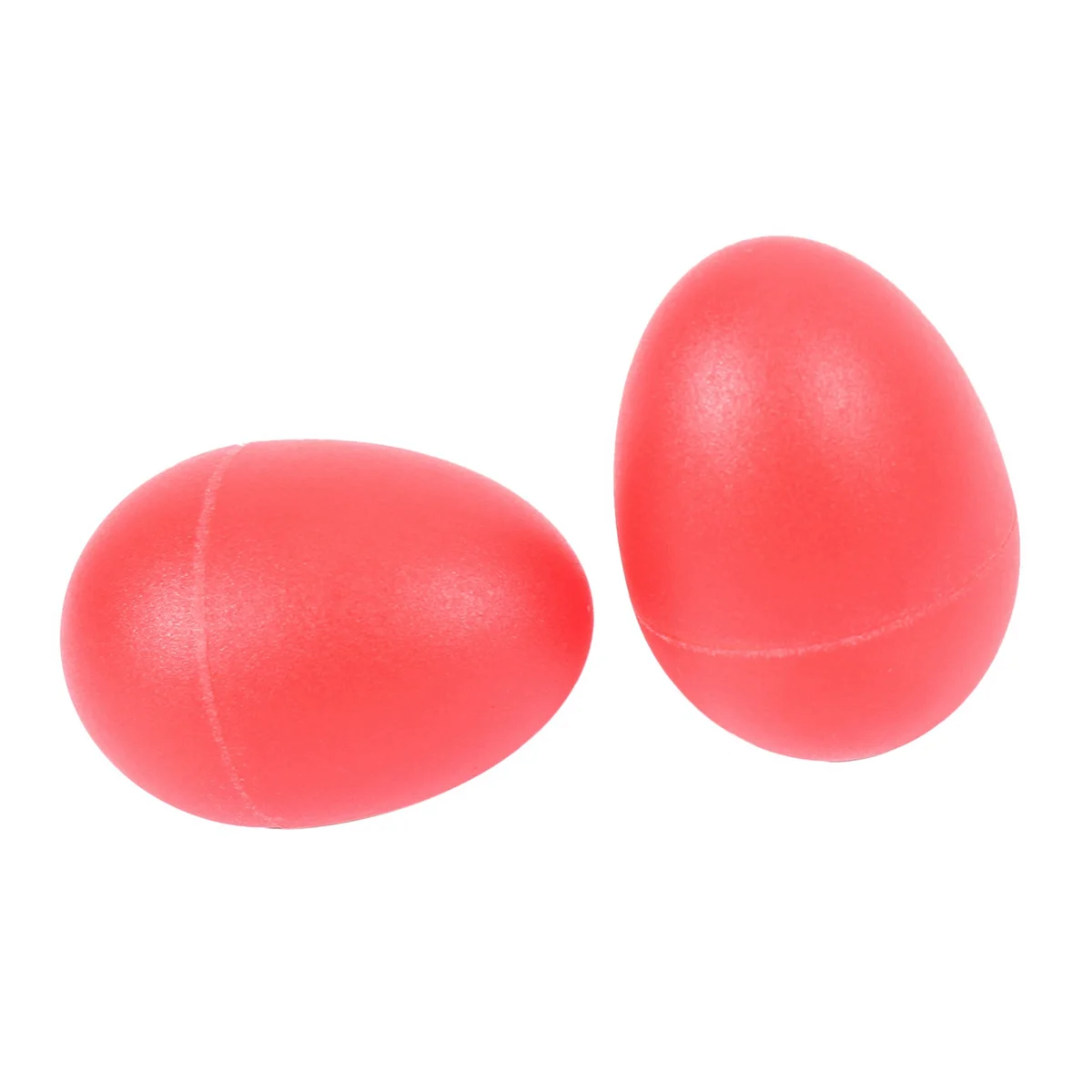 A71P 6 أزواج من الهزازات البلاستيكية ذات البيض الموسيقي Maracas باللون الأحمر #6