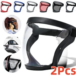 Kitchen Full Face Protector Shield Household Transparent Eye Protection Mask Safety Anti-Splash Fog AntiWind Glasses Facial Mask