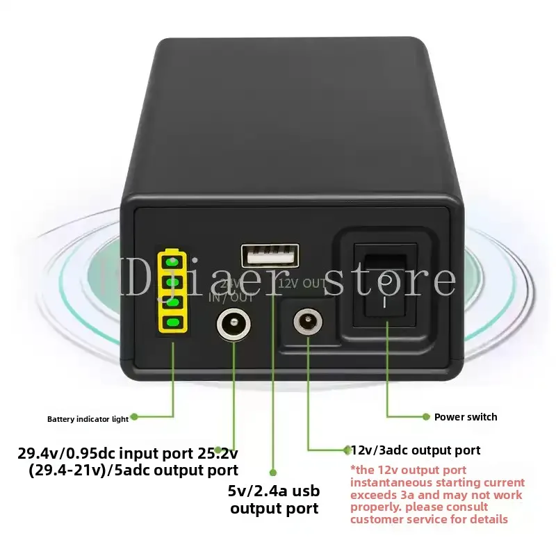 360 Photo Booth Power Banks Portable Battery Charger 12V 24V Power Bank Supply Hot Sale 44800mah Phone USB DC Battery