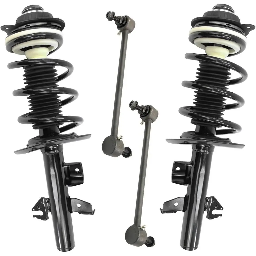 

Detroit Axle - AWD/4WD 4pc Front for Jeep 2014-2023 Cherokee, 2 Complete Front Struts with Coil Springs 2 Front Sway Bar Links 2