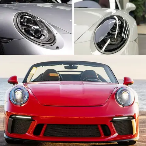 Per il 2013-2018 Porsche 991 911 Targa /Carrera Lente faro Copri faro sinistro + destro