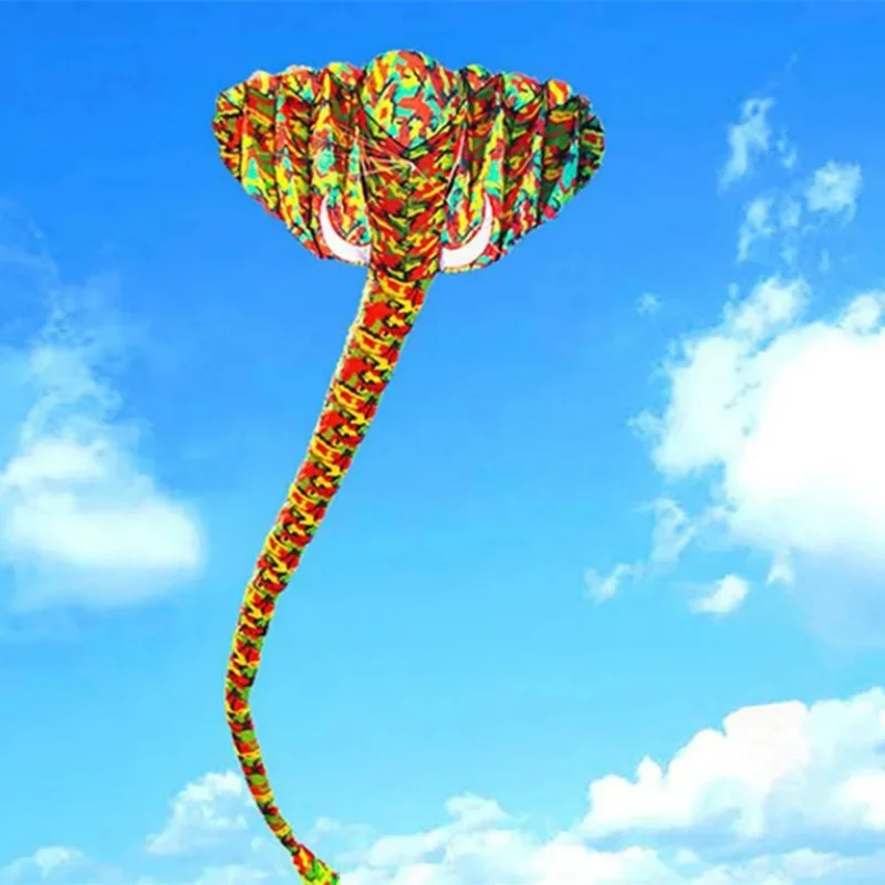 free shipping elephant kites giant soft kite flying for kids kites professional wind kites nylon kevlar line voar pipe parachute