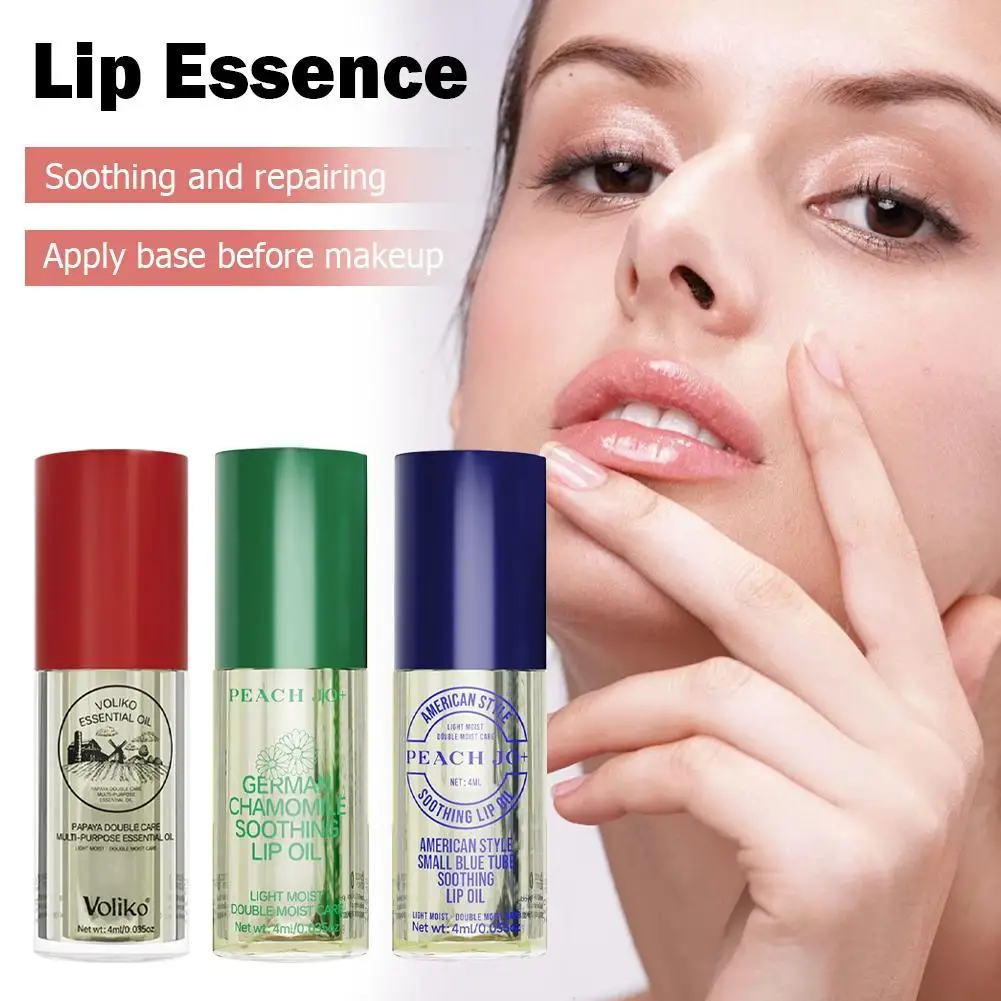 Aceite de sérum labial de manzanilla, hidratante y calmante, brillo labial, líquido de belleza con acabado luminoso, regalos para mujeres