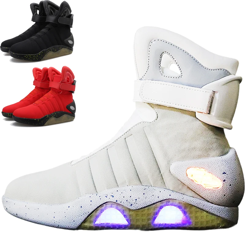 

2026 New Future Trend Fashion Style Boots Adult USB Rechargeable LED Light Shoes for both men and women