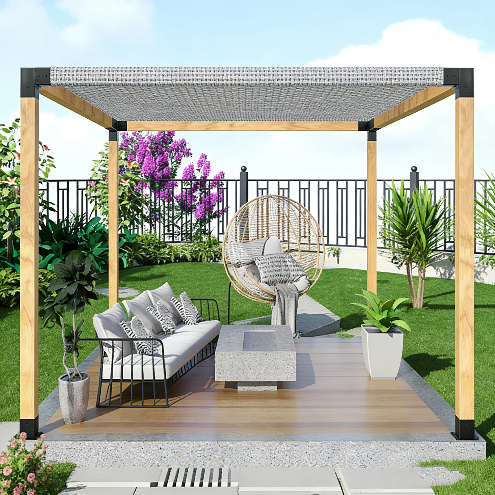 

Кронштейны для пергол с 3-сторонними соединениями, комплект для самостоятельной сборки деревянных конструкций, включает винты для беседок, патио, пергол, бревенчатых домиков