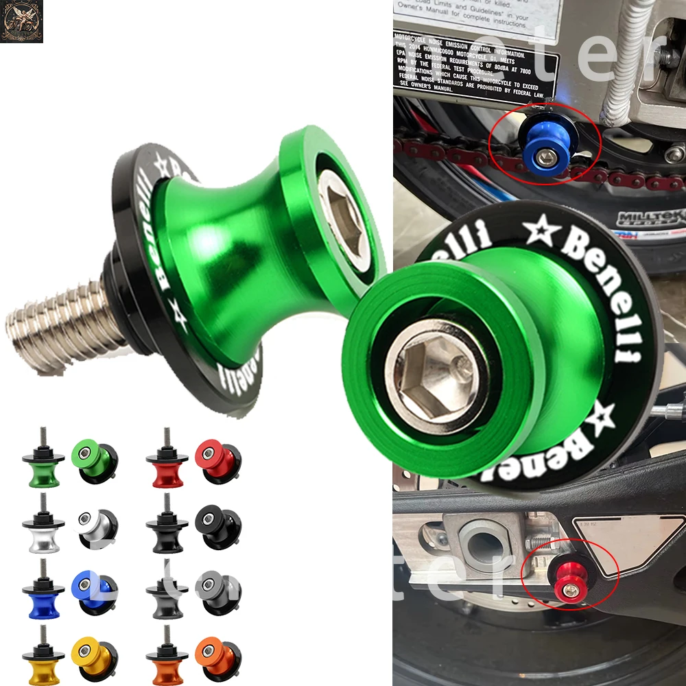 

For BENELLI TRK 502 502X 502C 752S 251 BN302 TNT600 Swingarm Spools Sliders Stand Screws CNC Accessories Bolts M6 Hot Deal