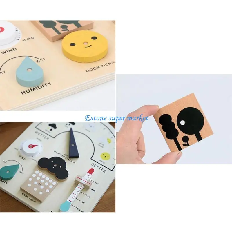 090B My Date for Time Record Kids Daily Calendar Wooden Educational Toy Activity Board Growth Learning Gift