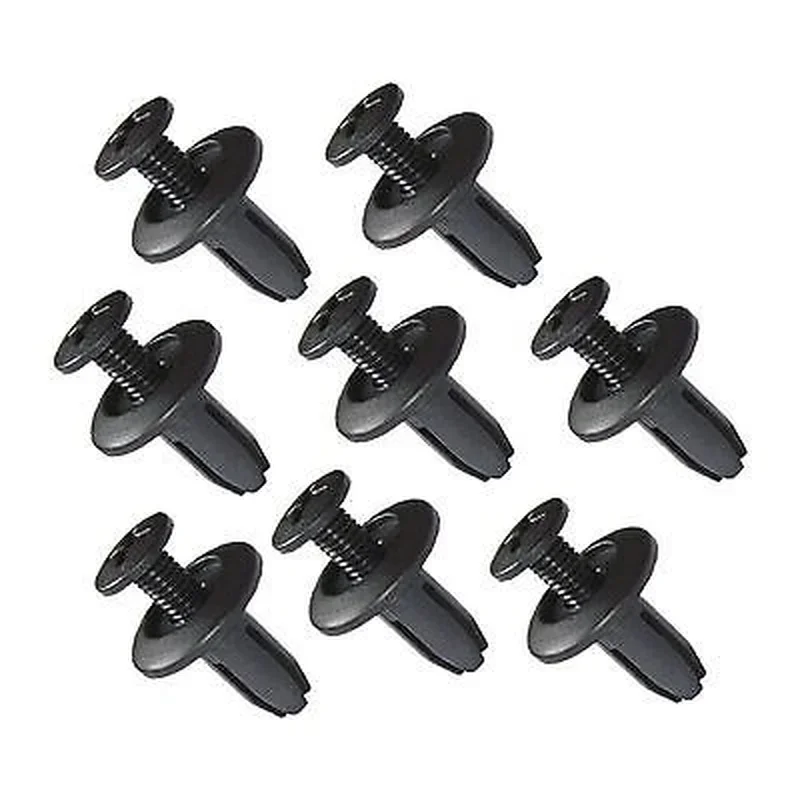 100 piezas remaches de plástico para coche, 6mm de diámetro de agujero, sujetador de guardabarros, parachoques, Pin de empuje, Clip AP