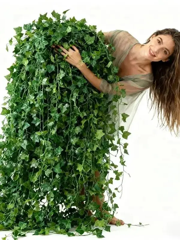 12 PCS Total 9.6m/377.9inch Ivy Garland for Home Living Room Wall Decoration Artificial Greenery Vine for Wedding Party Decor