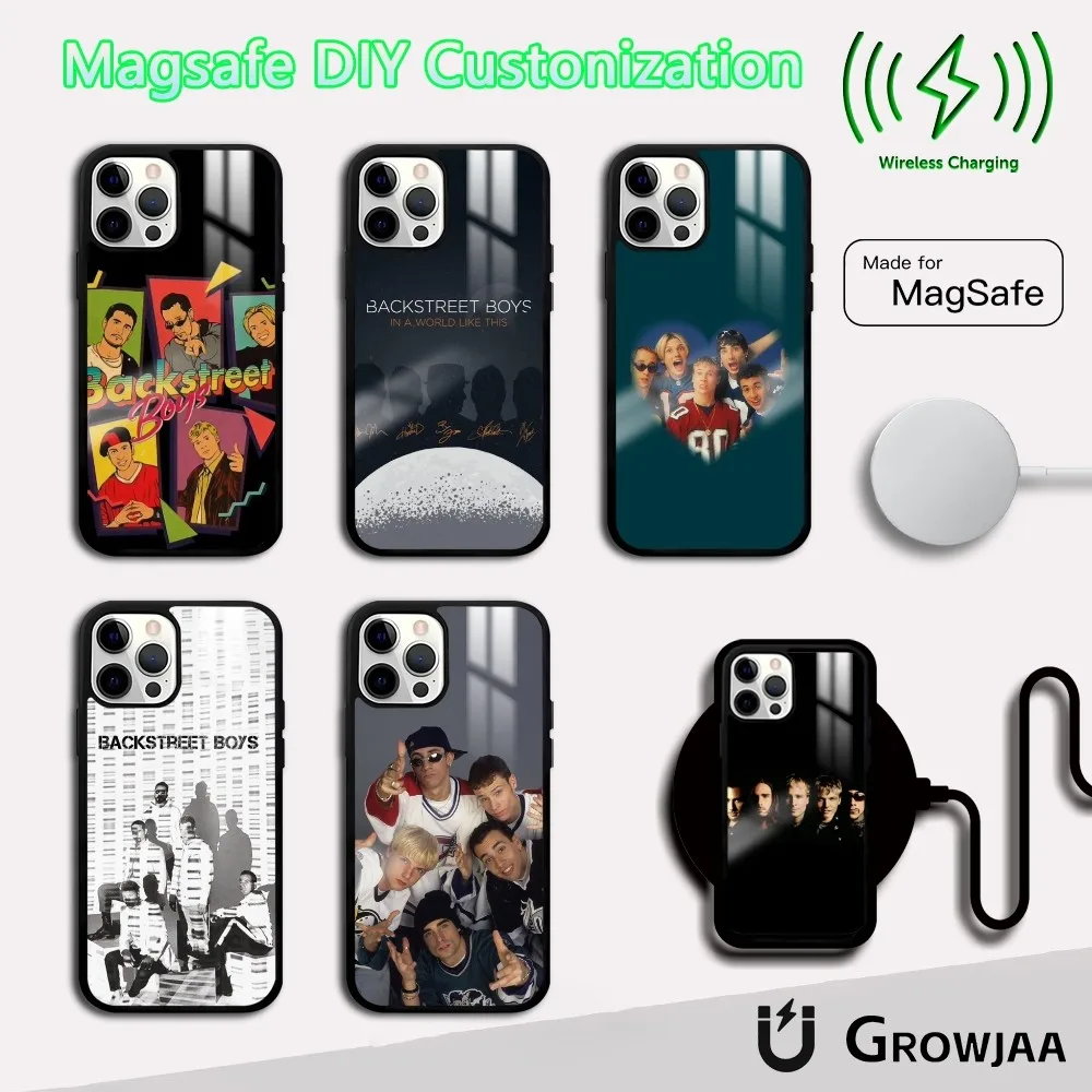 B-BACKSTREET BOYS Band Rock Roll Phone Case For IPhone 16 15 14 13 12 11 Pro Max Plus Mini Magsafe Mirror Wireless Magnetic Cove