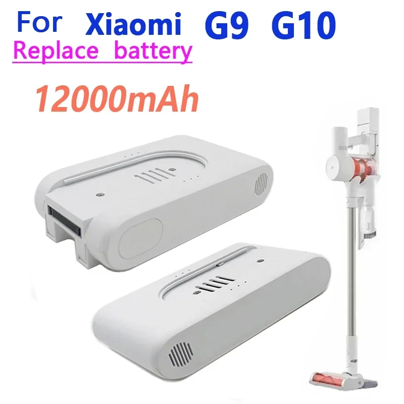 NEW 25.2V Rechargeable lithium ion Battery Pack 12000mAh for Xiaomi Mijia G9 G10 Wireless Vacuum Cleaner 3000mAh Accessories