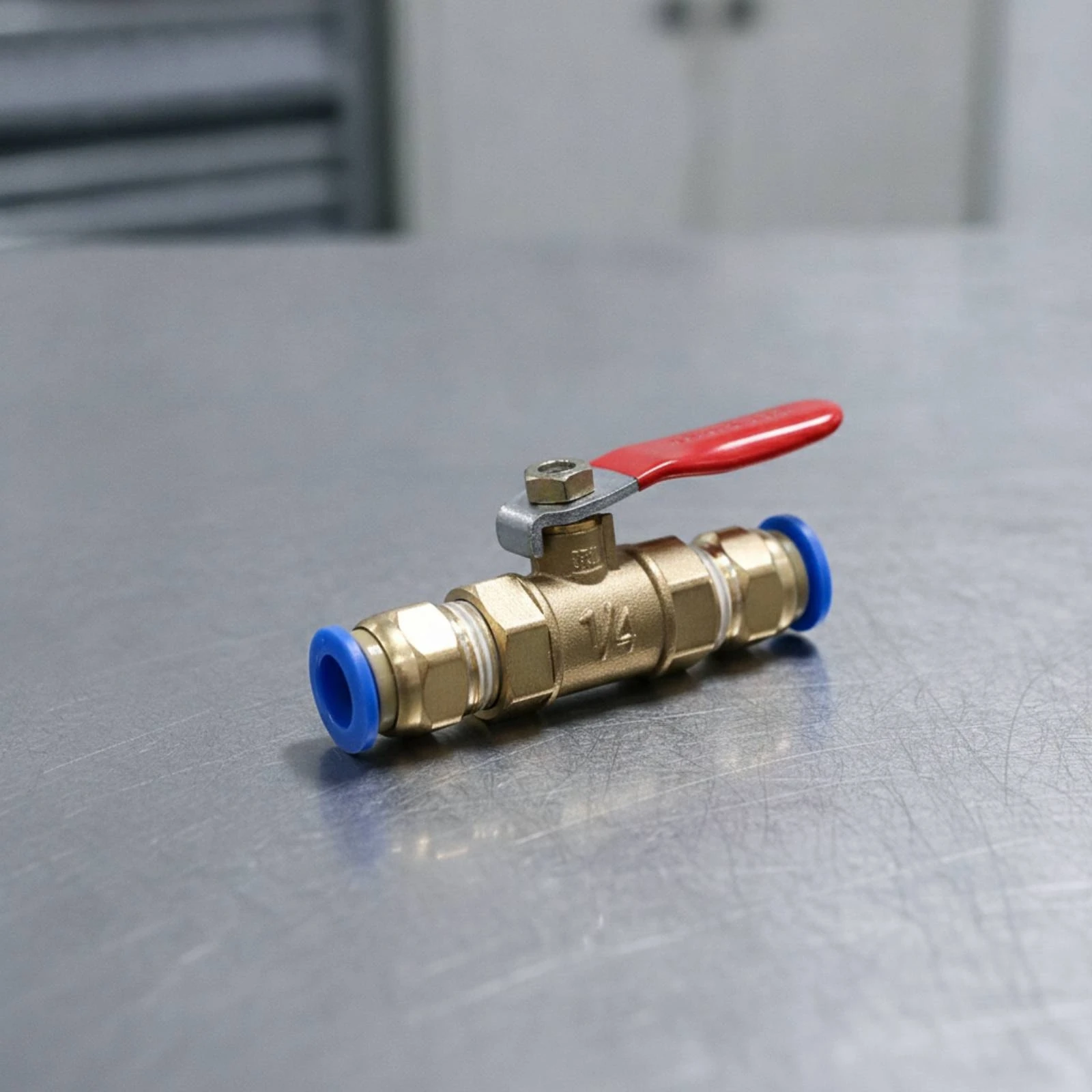 Pneumatic Ball Valve Manual Brass Ball Valve Air Hose Quick Plug Reliable Sealing Corrosion-Resistant for Compressor Setups