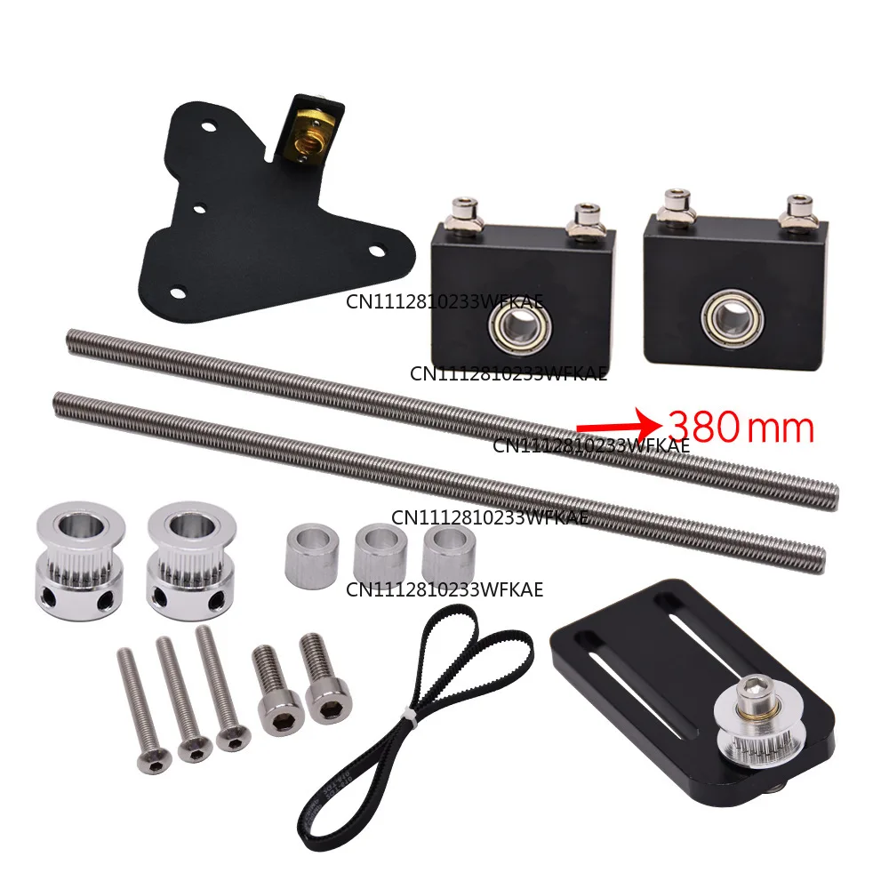 CR-10/Ender 3 Dual Z-axis Upgraded Dual Z-Axis Lead Screw Adjustment Block and Belt Kit 3D Printer Accessories