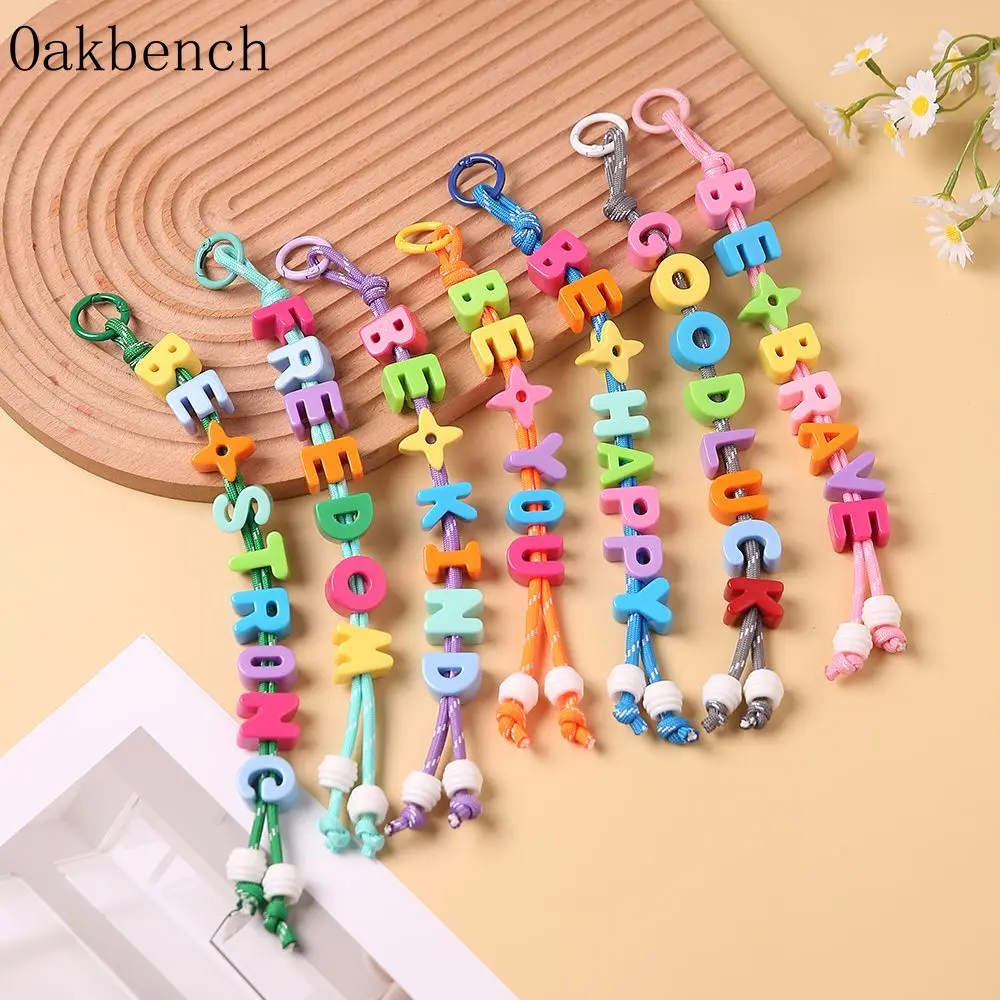 

Fashion Bag Accessories Letter Keychains Hand Woven Beads Custom Backpack Pendants Birthday Gifts Holiday Commemorative Gifts