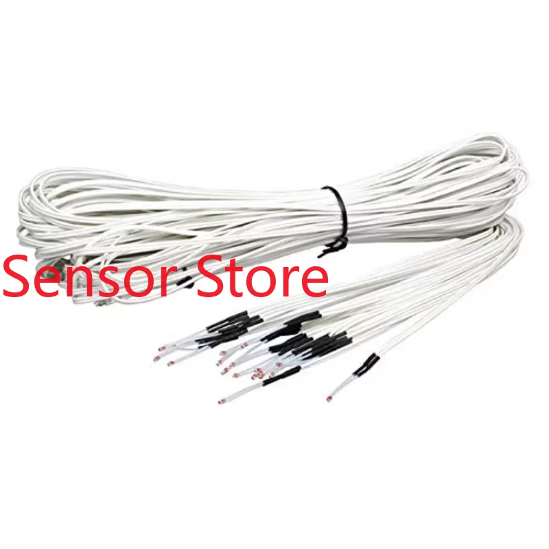 Sensor de temperatura de termistor sellado de vidrio de un solo extremo, NTC, impresora 3D, 100K, 1%, 3950, 200 grados, 5 piezas