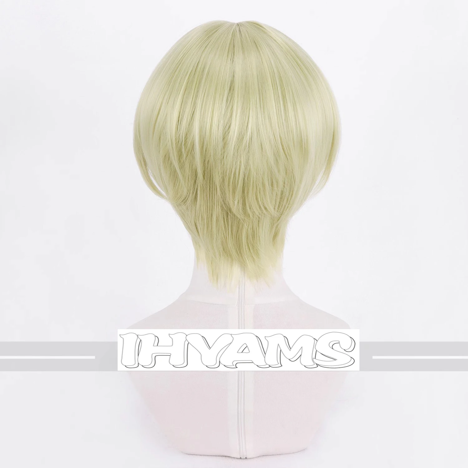 Peluca de Cosplay Shalnark, pelucas cortas verdes, pelo sintético resistente al calor, peluca de disfraces de Anime para mujeres y hombres + gorro de peluca