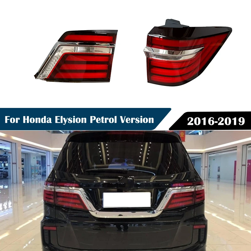 LED Rear Tail Warning Brake Stop Lamp Driving Turn Signal Light Car Accessories For Honda Elysion Petrol Version 2016-2019