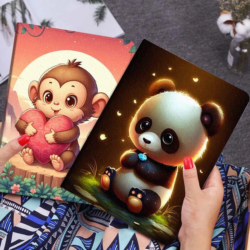 

Panda Monkey Love Heart For Xiaomi Redmi Mi Poco Pad 2 5 6s 7 7s Ultra Pro Max 14 12.4 12.1 inch Soft Tablet Case Gift