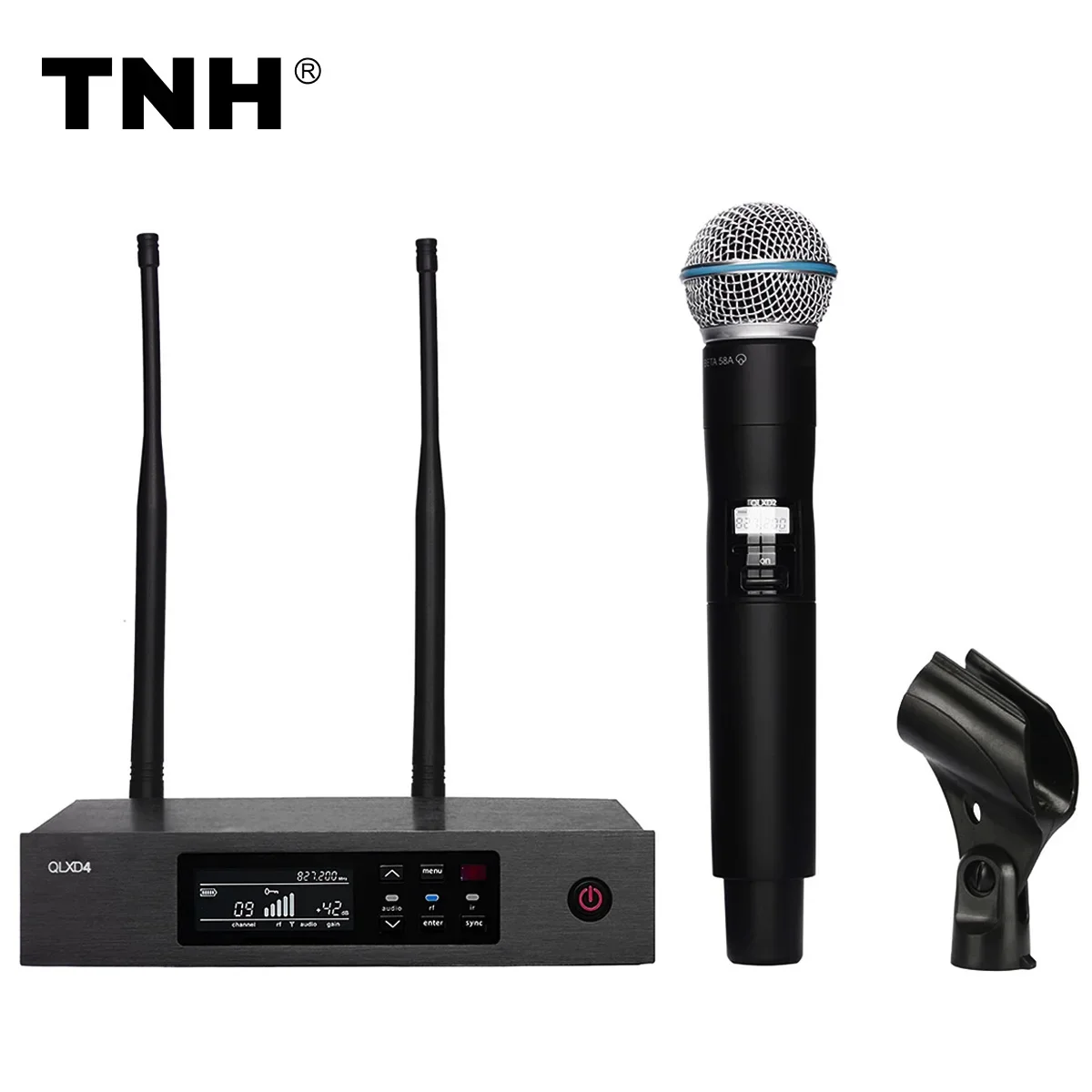 New QLXD4 BETA58 BETA87A UHF True Diversity Wireless Microphone System With Lavalier Headset Mic For Karaoke Stage Performance