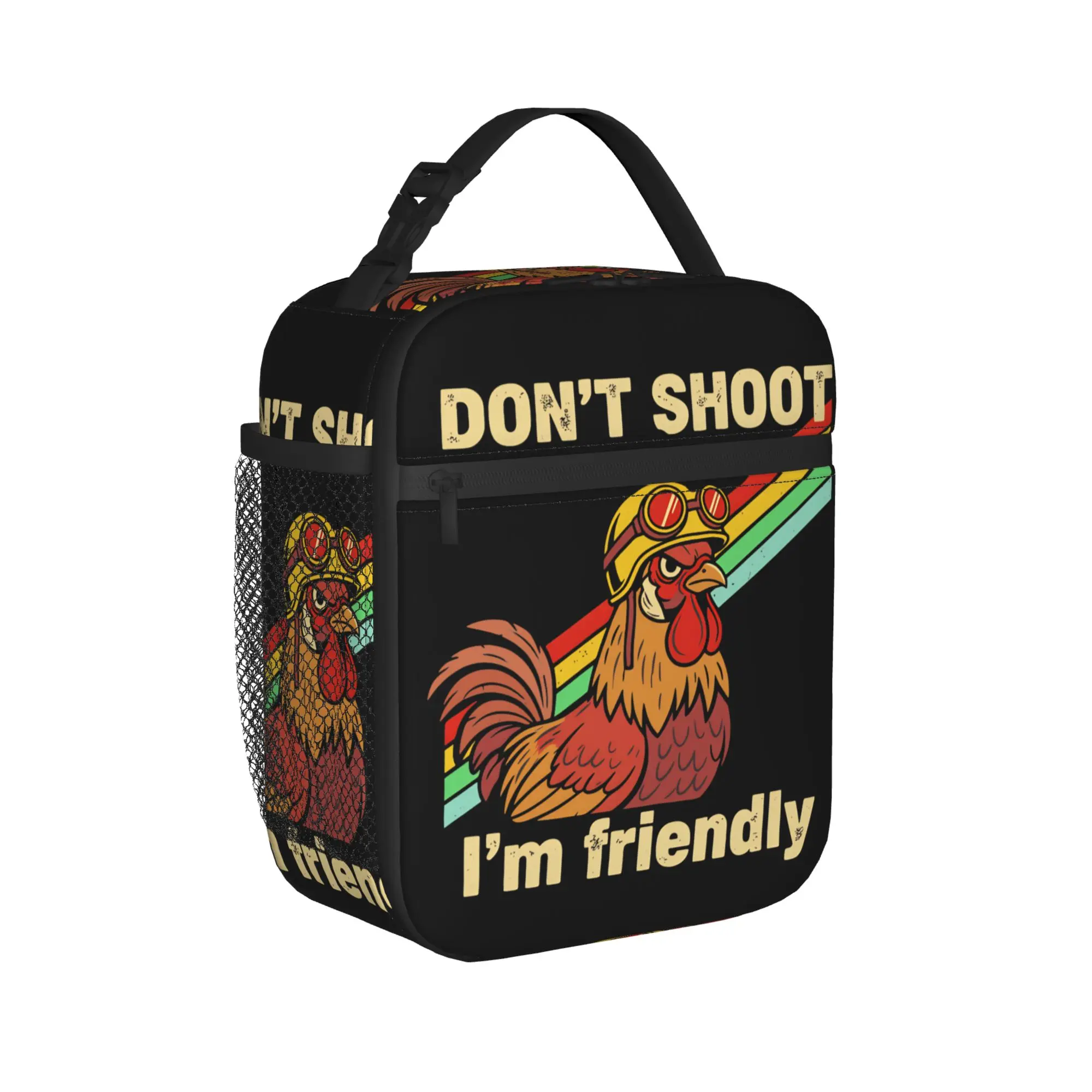 Arc Raiders Don't shoot I'm Friendly Insulated Lunch Bag Portable  Meal Container Cooler Bag Lunch Box Tote Food Handbags