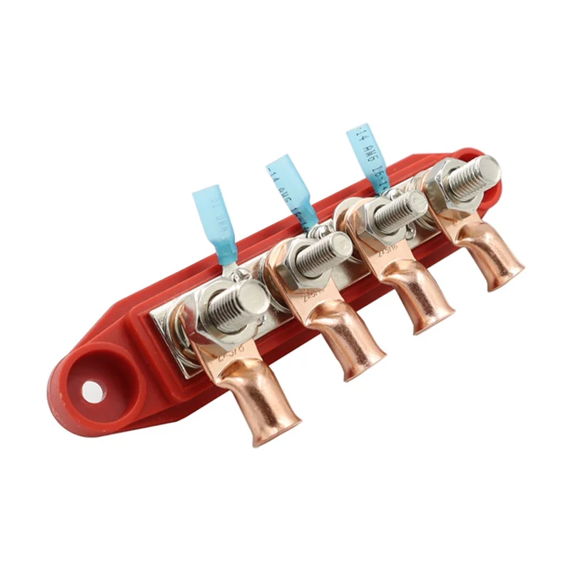 

Busbar Box Plate 250A Integrated Specification Current Busbar Cable Box Power Box Parts for RV Yacht Car Red