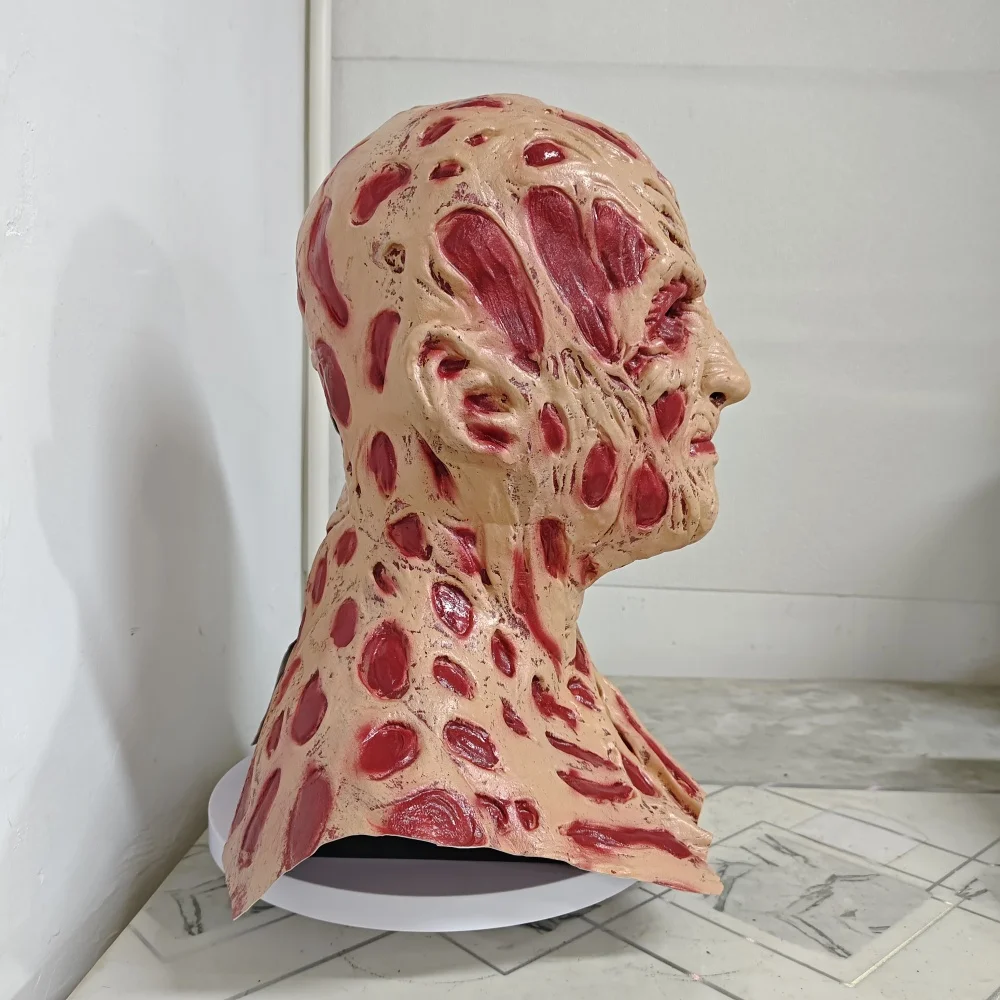 Freddy Krueger Mask Halloween Movie A Nightmare On Elm Street Terror Party Cosplay Costume Props Horror Latex Headgear image 4