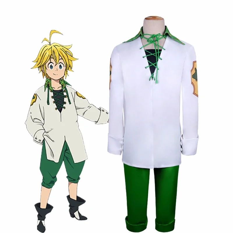 Anime The Seven Deadly Sins Meliodas Cosplay Costume Revival of the Commandments Dragon's Sin of Wrath Women Full Set Uniform