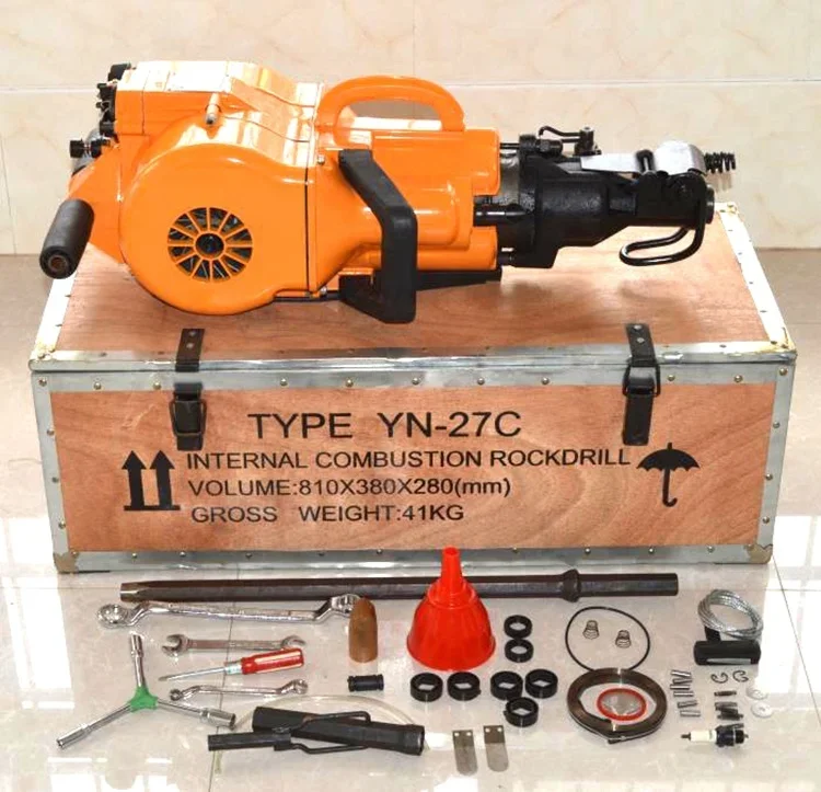 YN27C Portable Jack Hammer Handheld Pneumatic Rock Drilling Machine with Engine Core Gasoline Power New Condition for Home Use