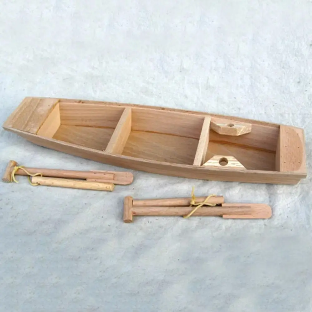 

Home Decoration Wooden Boat Model Vintage Decor Canoe Craft Fishing Boat Decor Ocean Landscape Nautical Boat Model Ornaments