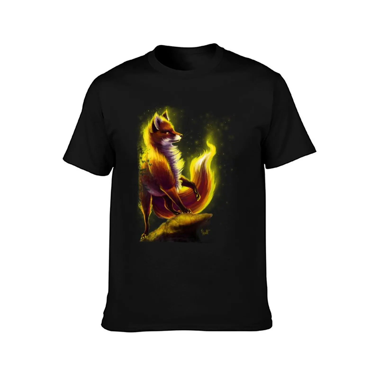 Fox Fire T-Shirt Casual Daily Outfit T-Shirt