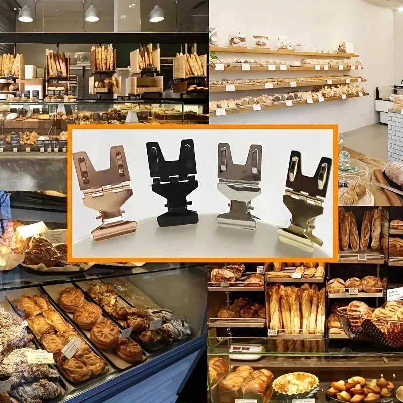 30pcs Metal POP Clip Sign Stand Holders Versatile Price Tag and Card Display for Retail Supermarkets Bakeries Table Cardholders