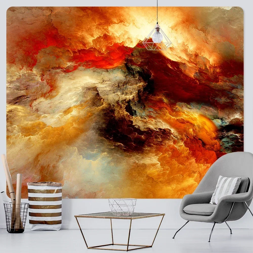 7 Color Cloud Home Decoration Art Tapestry Bohemian Decoration Yoga Mat Hippie Travel Mattress Large Size Background Wall