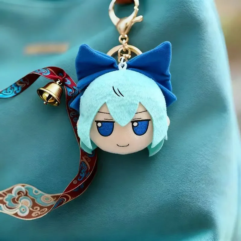 Touhou Project Cirno Cosplay أنيمي الشكل حقيبة لطيفة قلادة اكسسوارات الديكور مفتاح سلسلة هدية عيد الميلاد قلادة أنيمي #2