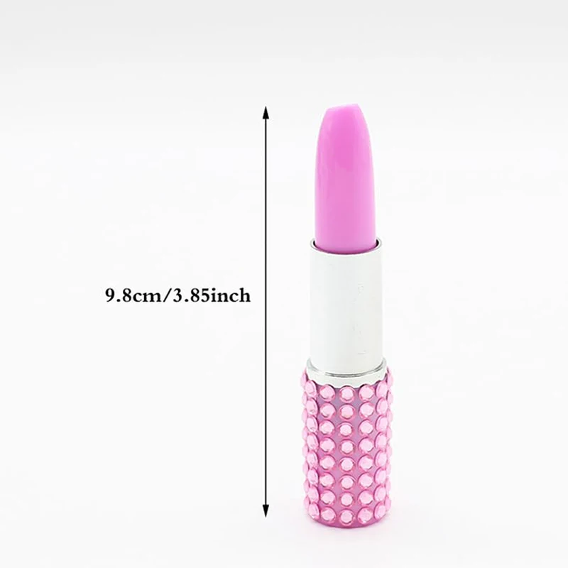 Imagem -06 - Lipstick Shaped Rollerball Canetas Rhinestone Lipstick Gel Ink Pen Canetas para a Escola Papelaria para Escritório 60 Pcs