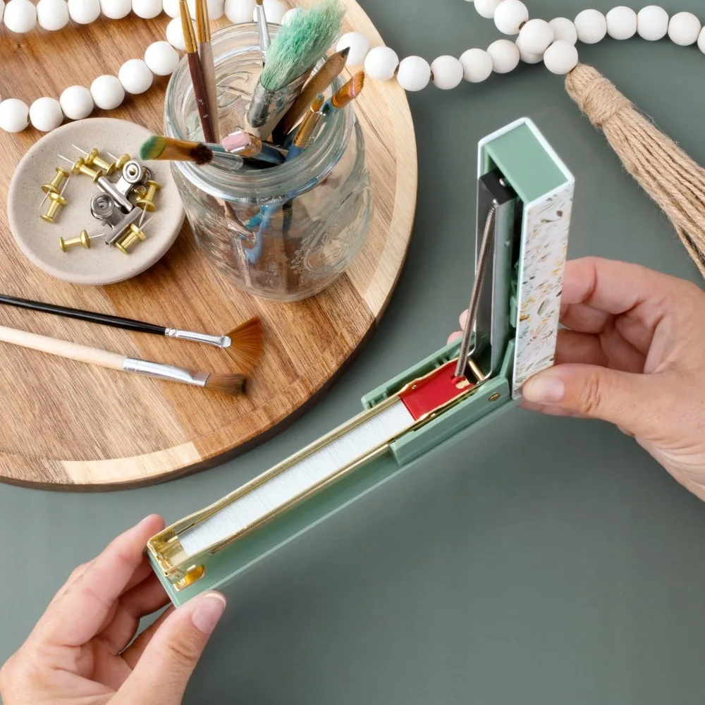 Stapler , 20 Sheet Capacity, Full Strip, Wildflowers, Colorful Fashion Design