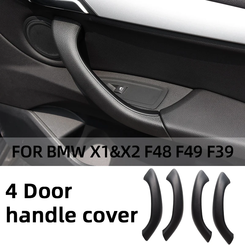 Set Car Interior Handle Inner Door Armrest Panel Pull Trim Cover For Bmw X1 X2 F48 F49 F39 Automobile Modification Parts