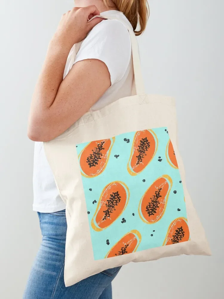 

Сумка-шоппер Papaya Tote Bag, индивидуальная сумка-шоппер, женская сумка для покупок, холщовая сумка-тележка