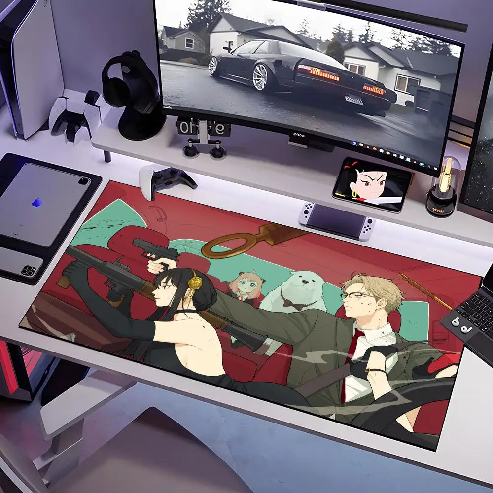 لوحة ماوس S-Spy Play H-House كبيرة مضادة للانزلاق من المطاط للألعاب لوحة مكتب متينة بحافة سميكة مناسبة للمكتب والغام